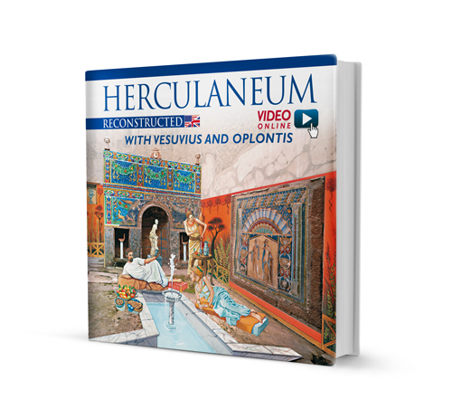 Herculaneum reconstructed with Vesuvius and Oplontis
