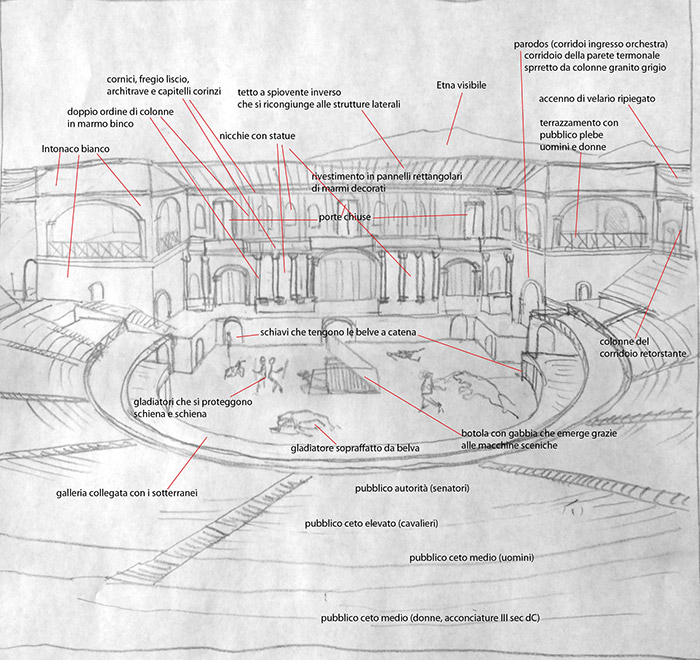 Teatro di Taormina bozzetto (Archeolibri)